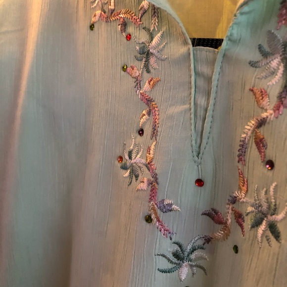 Pretty Light Green Tunic - Picture 2 of 4